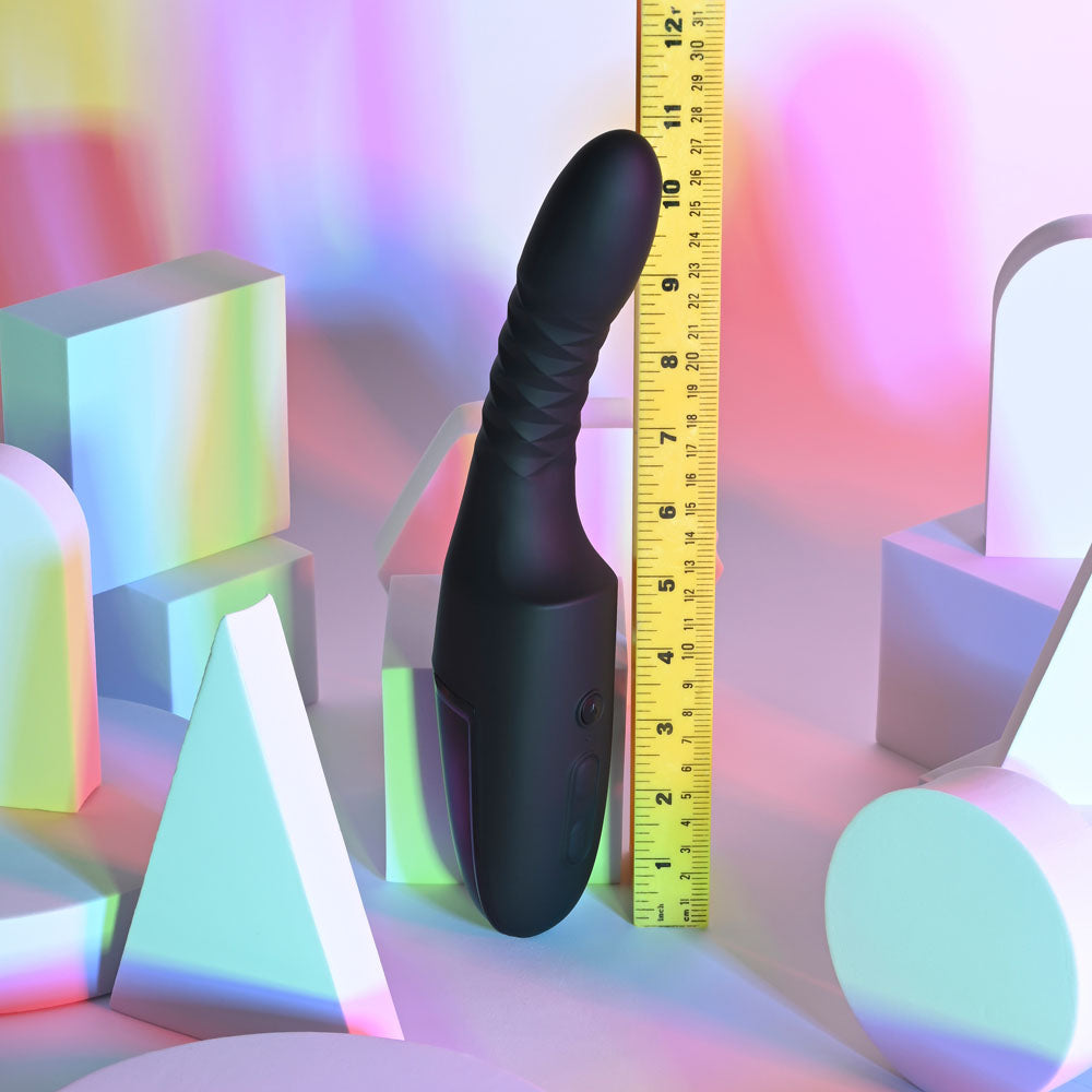 Playboy Pleasure Overdrive Thrusting Vibrator - Black