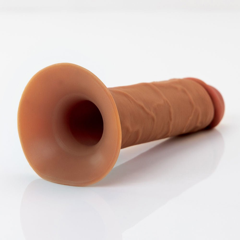FX Elite 8 Inch Silicone Hollow Strap-On - Tan