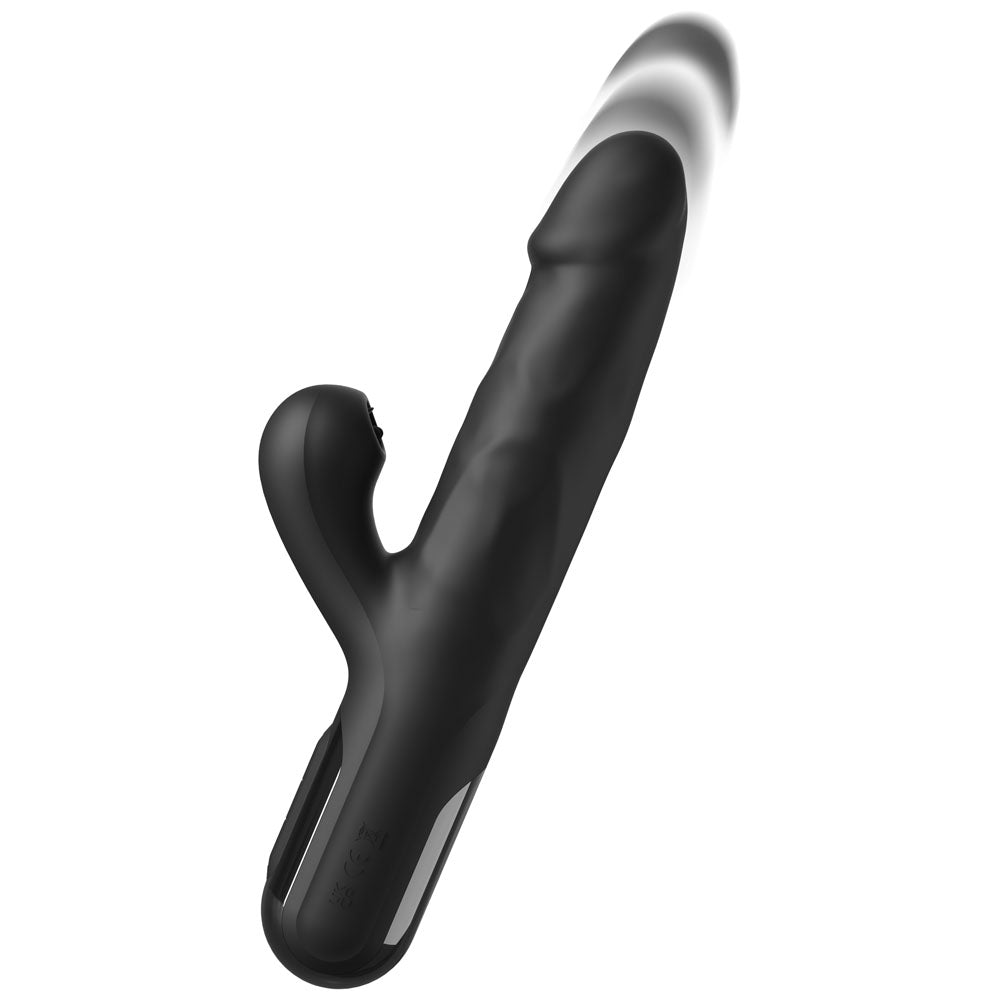 Fetish Fantasy Series Sonix Thruster Rabbit Vibrator - Black