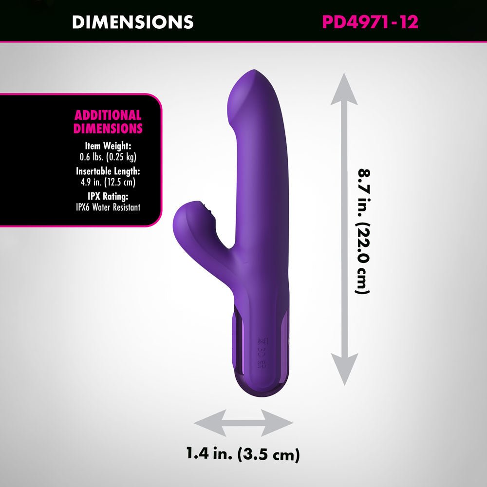 Fantasy For Her Super SoniX Thruster Rabbit Vibrator - Purple