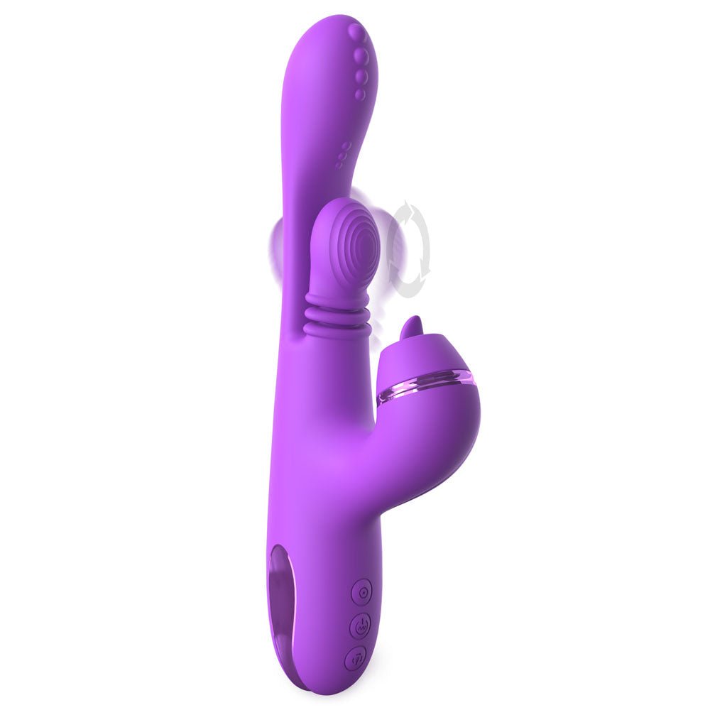 Fantasy For Her IntiMotion Pulse Pro - Swirling & Flicking Rabbit Vibrator - Purple