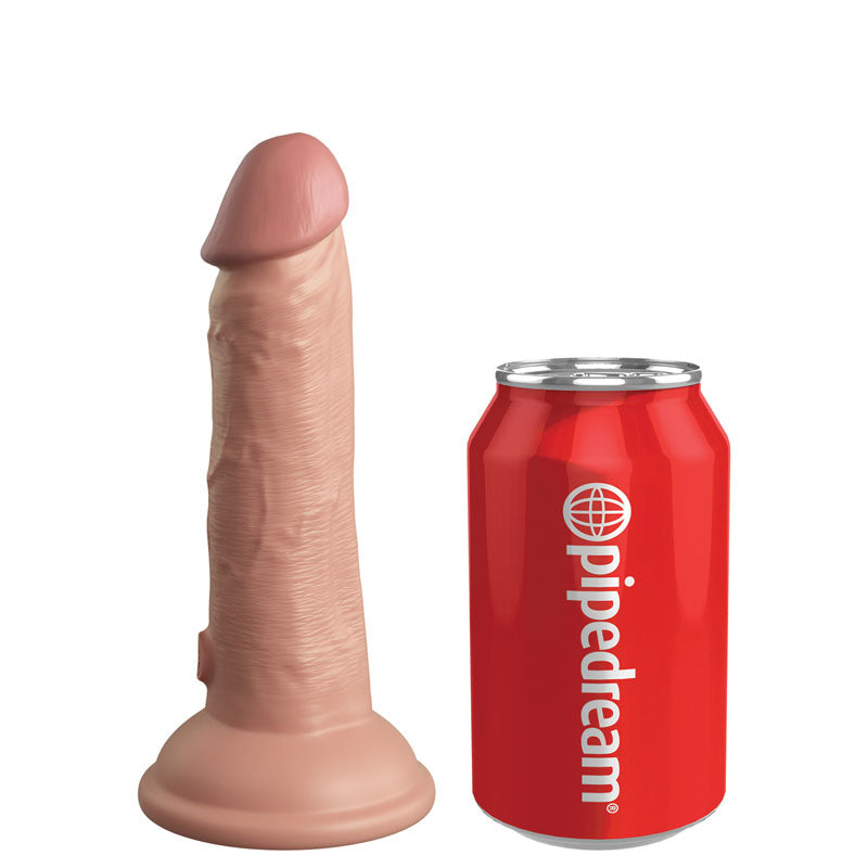 King Cock Elite 6 Inch Flesh Vibrating Dual Density Cock