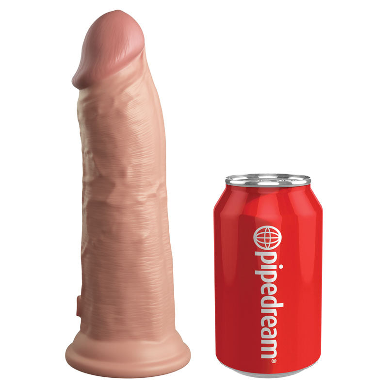 King Cock Elite 8 Inch Flesh Vibrating Dual Density Cock