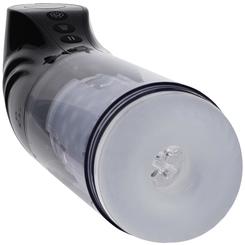 Pumped Strokemate - Sucking Rotating Thrusting Auto Masturbator - Black/Clear