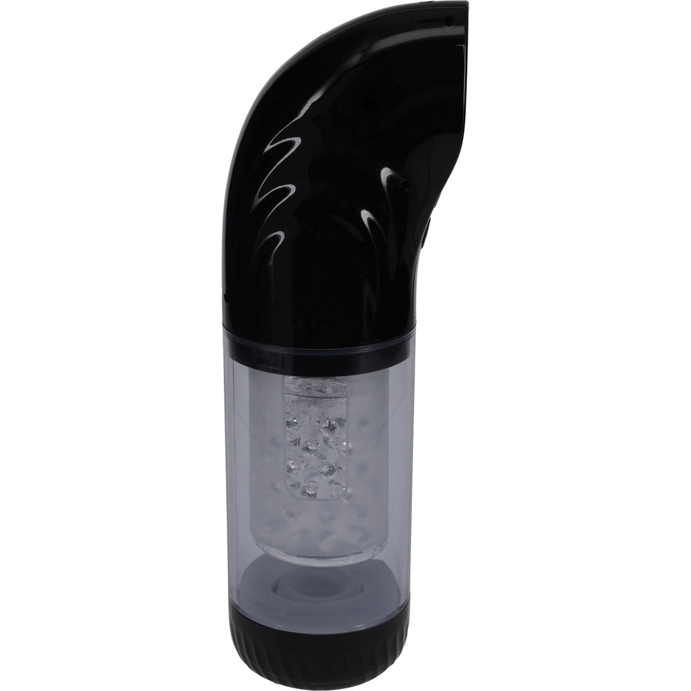 Pumped Strokemate - Sucking Rotating Thrusting Auto Masturbator - Black/Clear