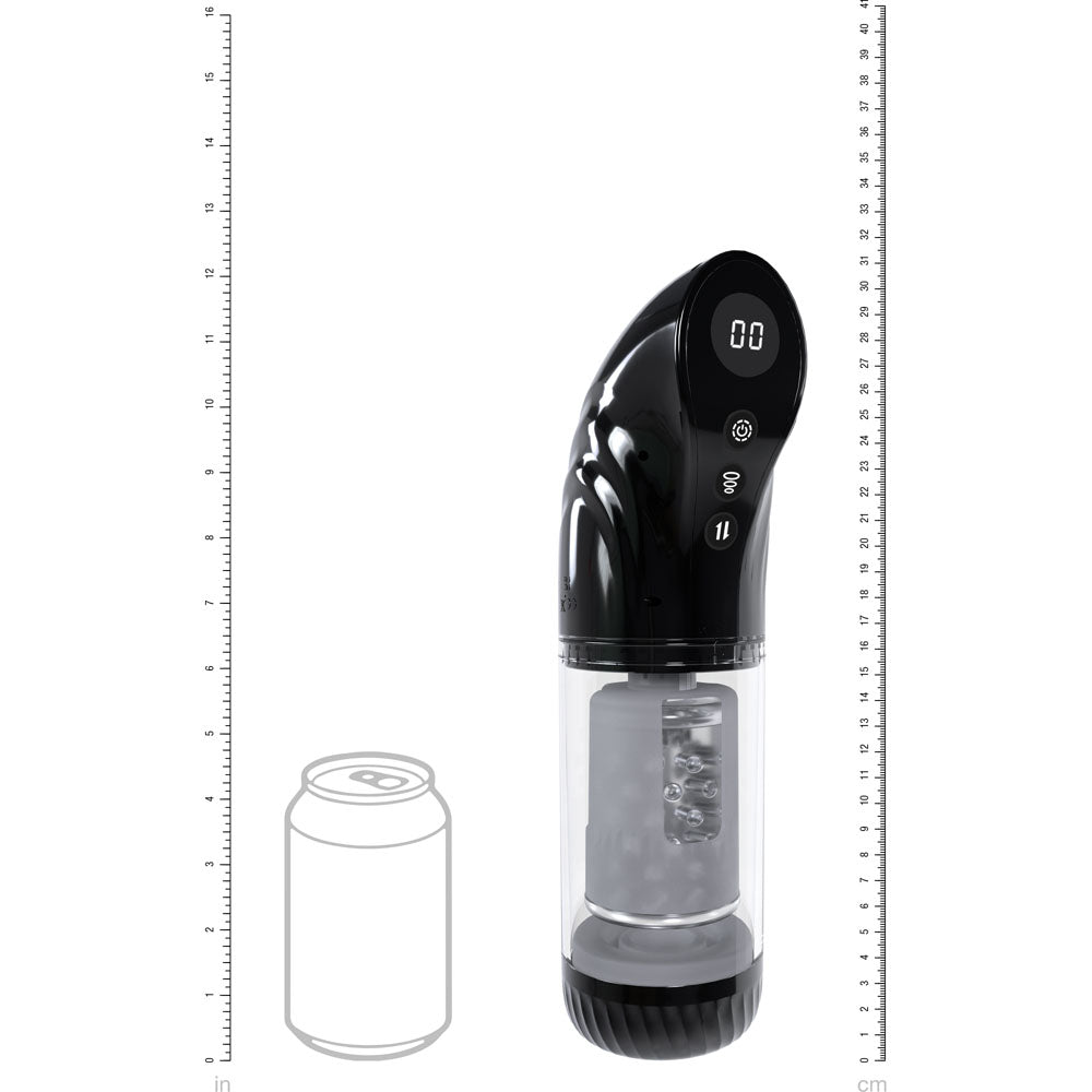 Pumped Strokemate - Sucking Rotating Thrusting Auto Masturbator - Black/Clear