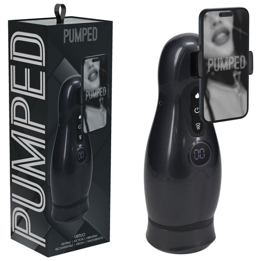Pumped Virtuo - Sucking Vibrating Auto Masturbator - Gunmetal