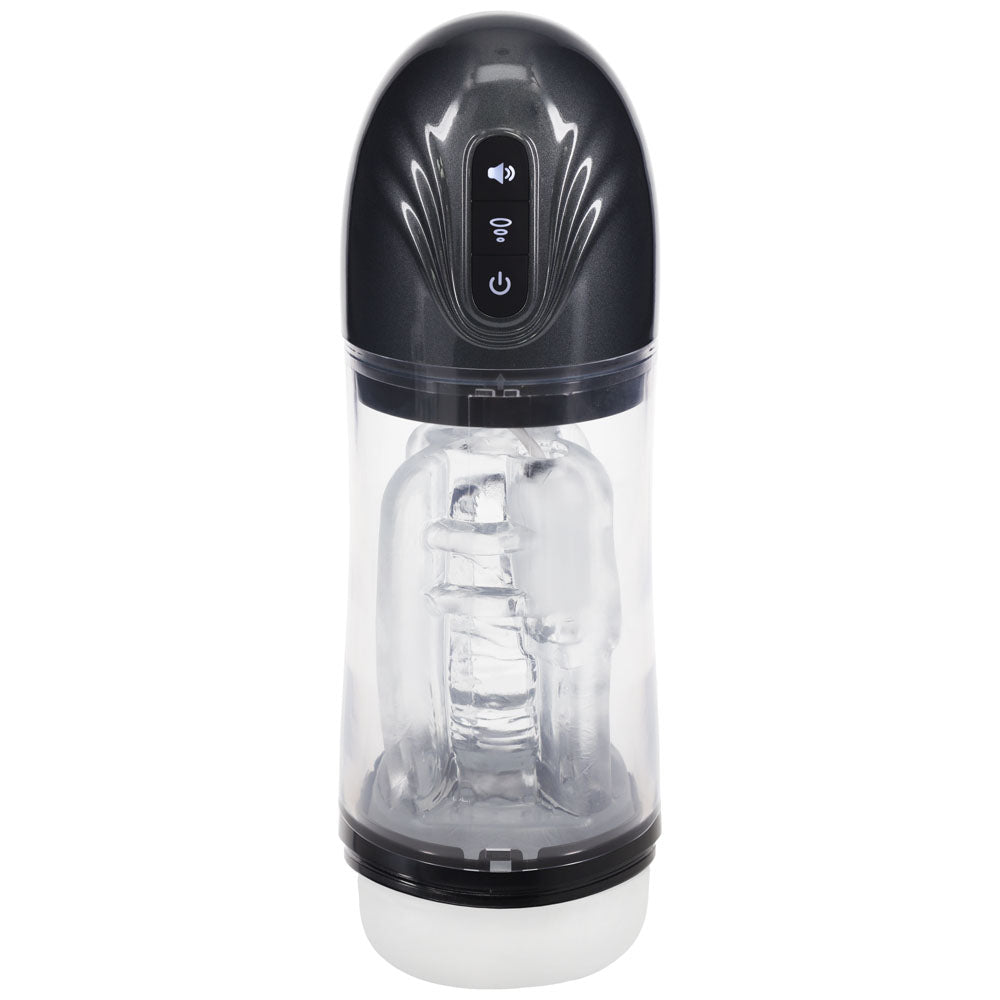 Pumped SonicPull - Sucking Vibrating Auto Masturbator - Gunmetal