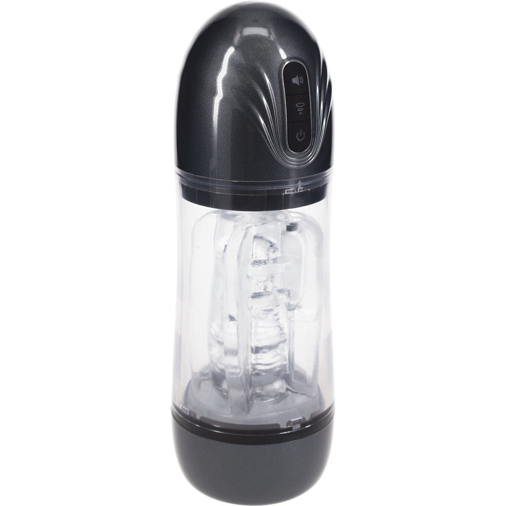 Pumped SonicPull - Sucking Vibrating Auto Masturbator - Gunmetal