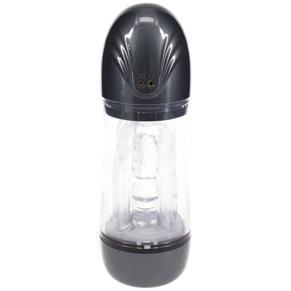 Pumped SonicPull - Sucking Vibrating Auto Masturbator - Gunmetal