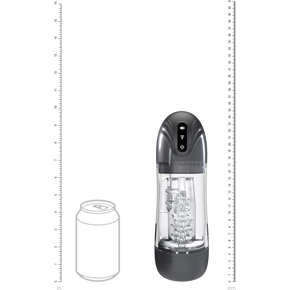 Pumped SonicPull - Sucking Vibrating Auto Masturbator - Gunmetal