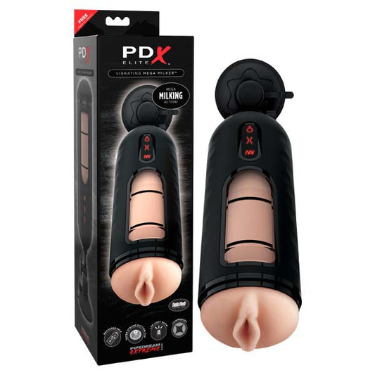 PDX Elite Toyz Vibrating Mega Milker Stroker