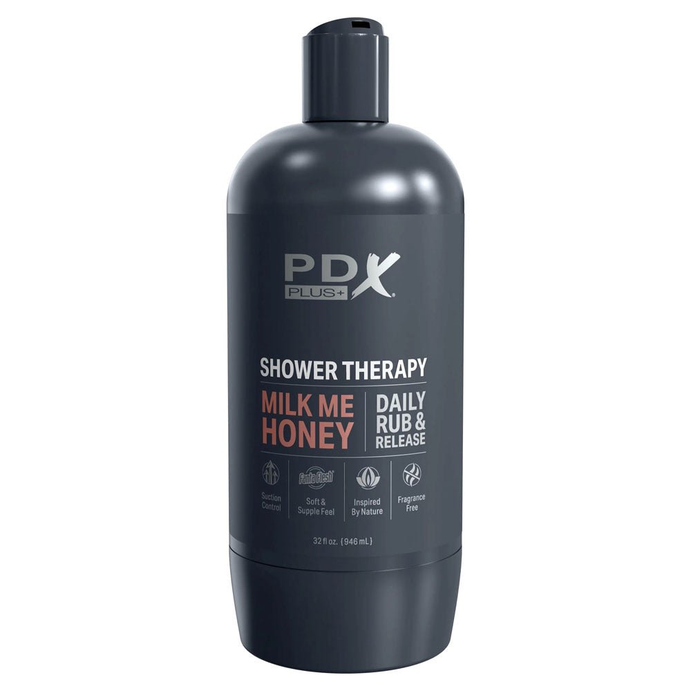 PDX Plus Shower Therapy - Milk Me Honey Vagina Stroker - Tan