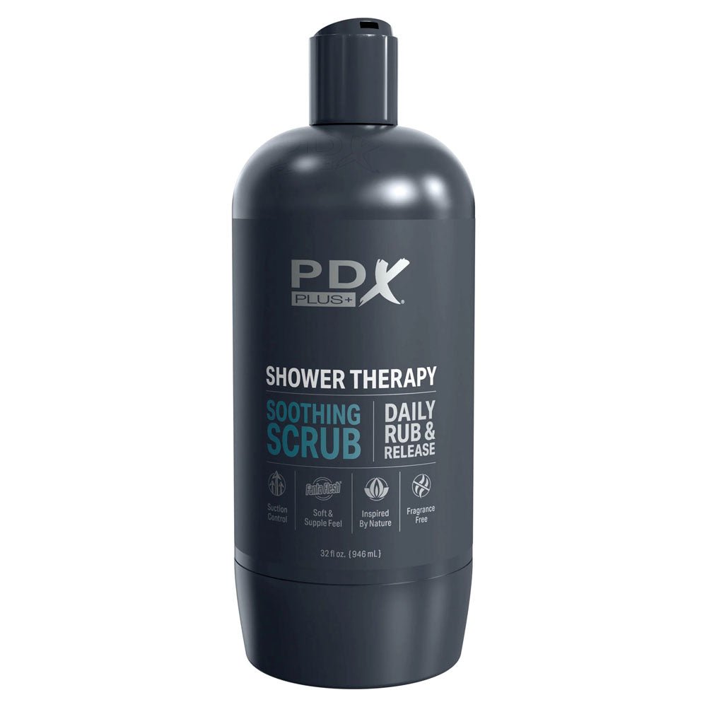 PDX Plus Shower Therapy - Soothing Scrub Vagina Stroker - Flesh