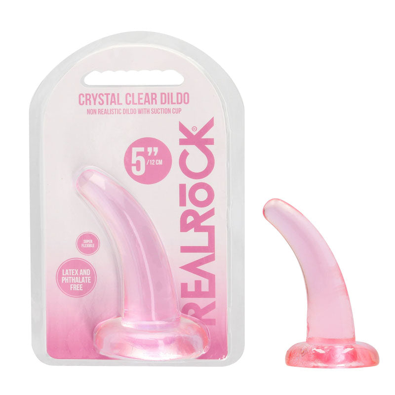 RealRock Non Realistic 5 Inch Dildo with Suction Cup - Pink