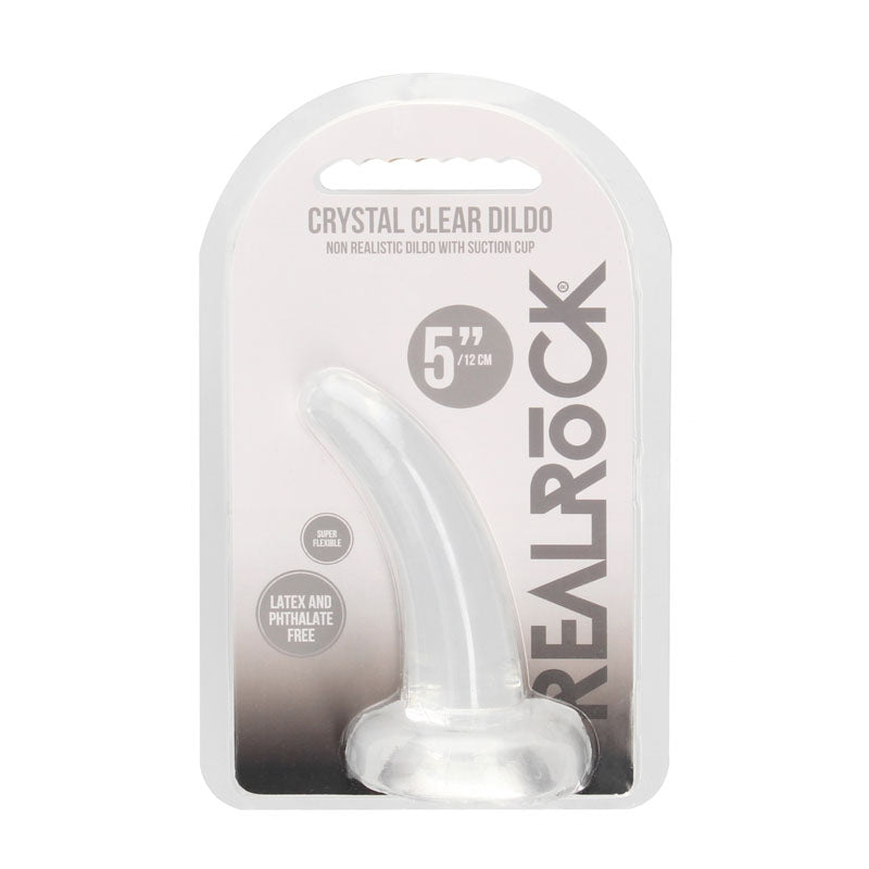 RealRock Non Realistic 5 Inch Dildo with Suction Cup - Clear