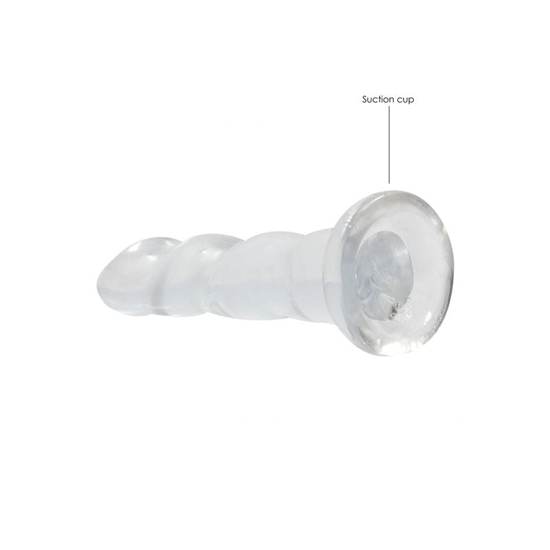 RealRock Non Realistic 7 Inch Dildo with Suction - Clear