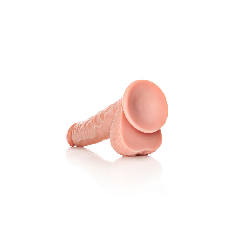 RealRock 12 Inch Straight Realistic Dildo with Balls - Flesh