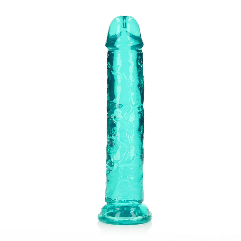 RealRock 20 cm Straight Dildo - Turquoise 8 Inch Dong