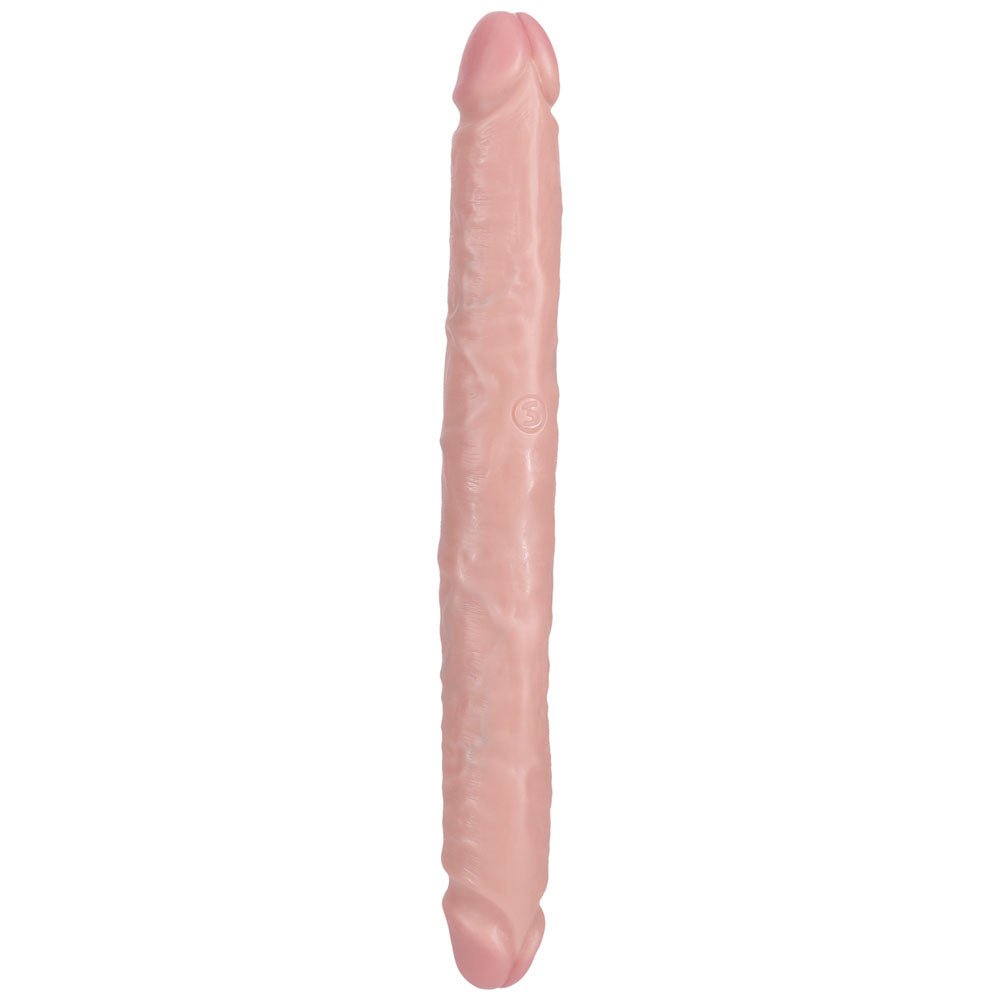RealRock 12 Inch Slim Double Dildo - Flesh