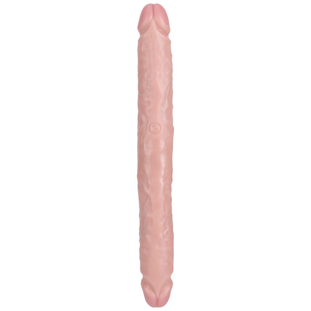 RealRock 12 Inch Slim Double Dildo - Flesh