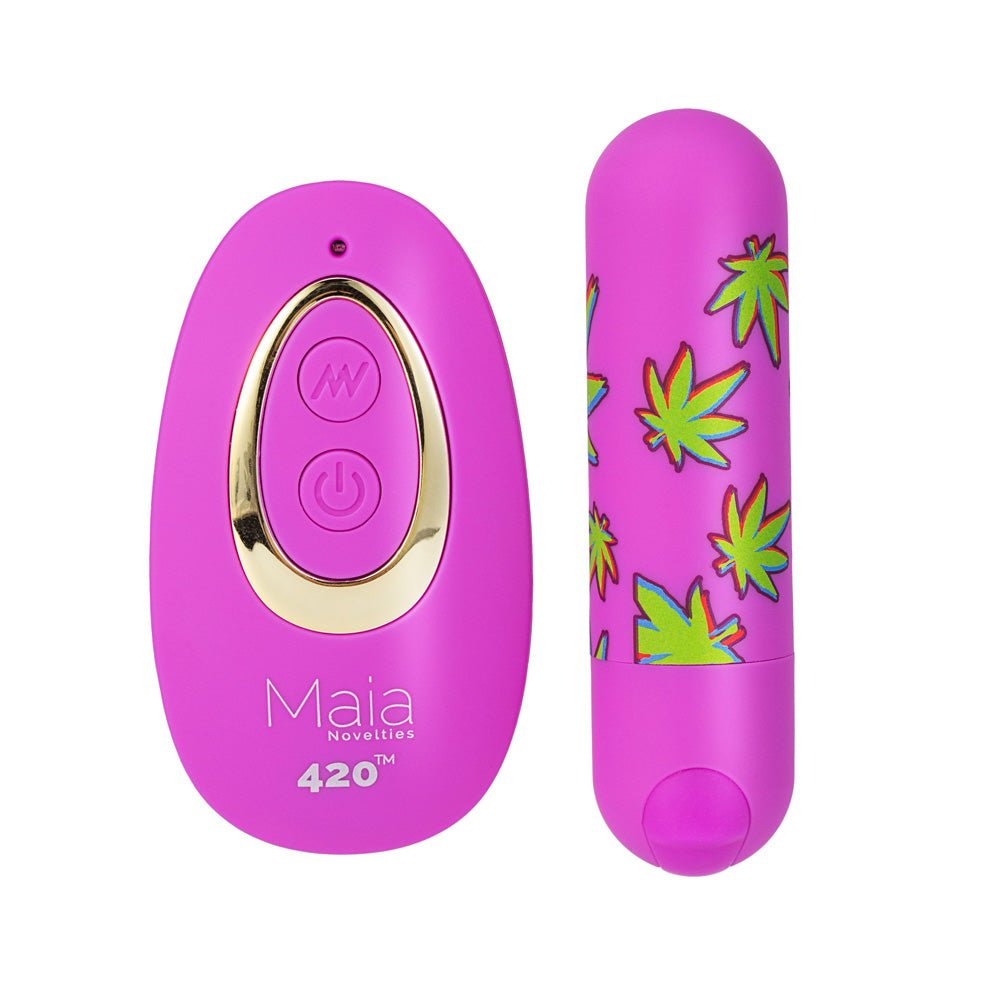 Maia Jessie 420 Bullet with Wireless Remote Control - Purple