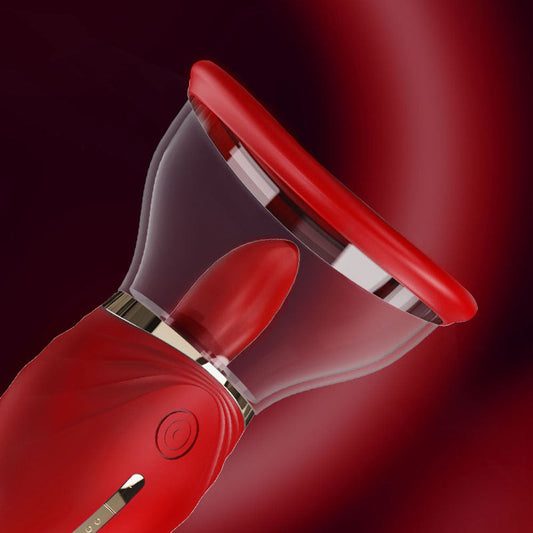 LuvPump Adoramor Licking & Sucking Ladies Pump - Red