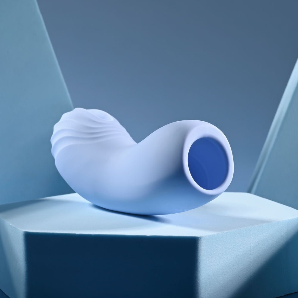 Selopa Good Point Hollow Vibrating Finger Stimulator - Blue