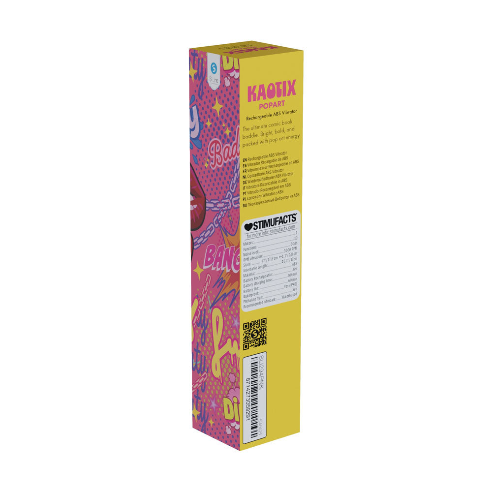 S-Line Kaotix Pop Art Vibrator - Pink