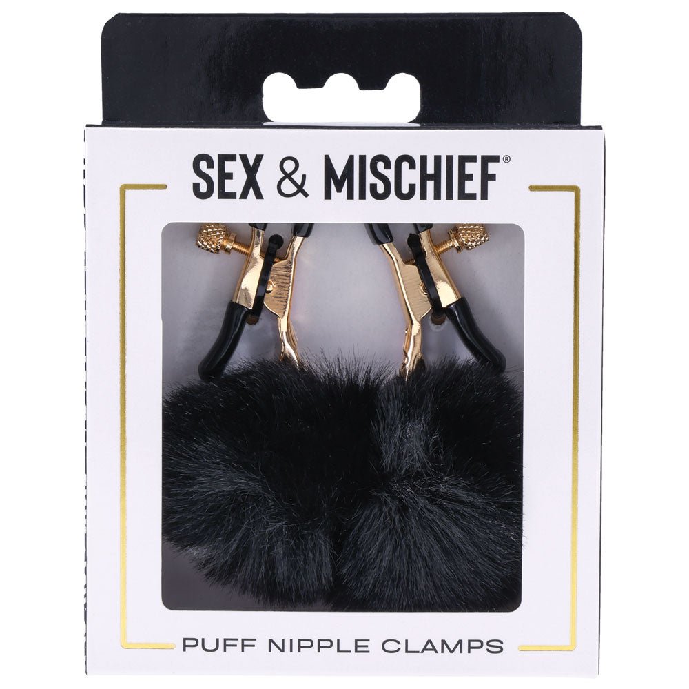 Sex & Mischief Puff Nipple Clamps - Black