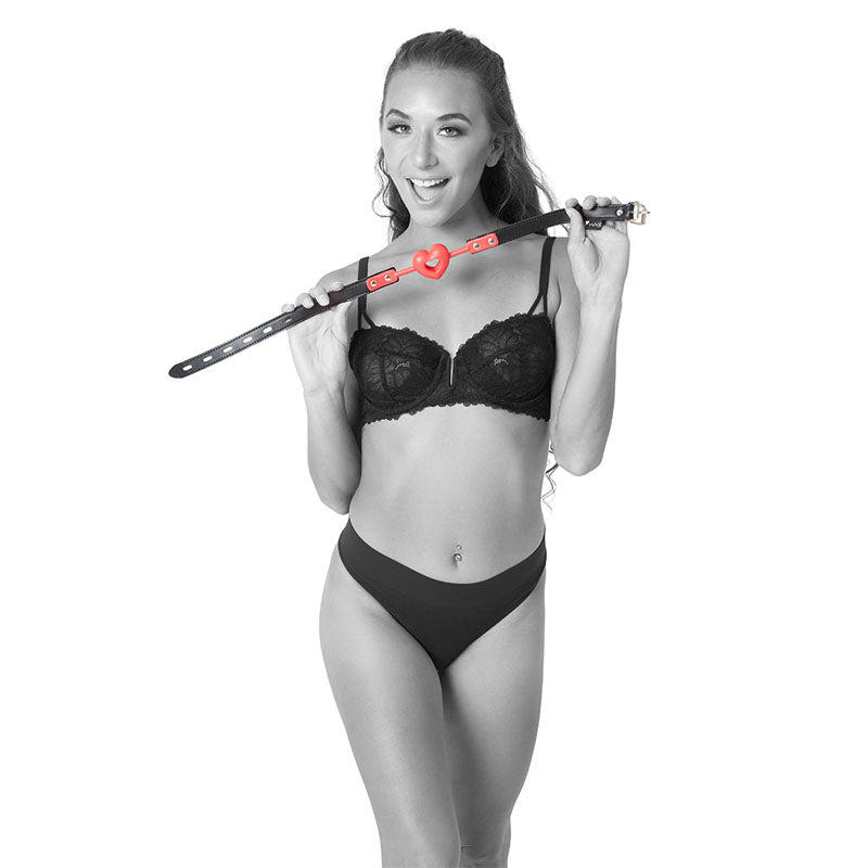 Sex & Mischief Amor Ball Gag - Red/Black
