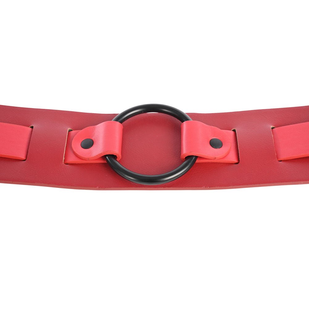 Sex & Mischief Exs & Ohs Bound and Belted Restraint - Red