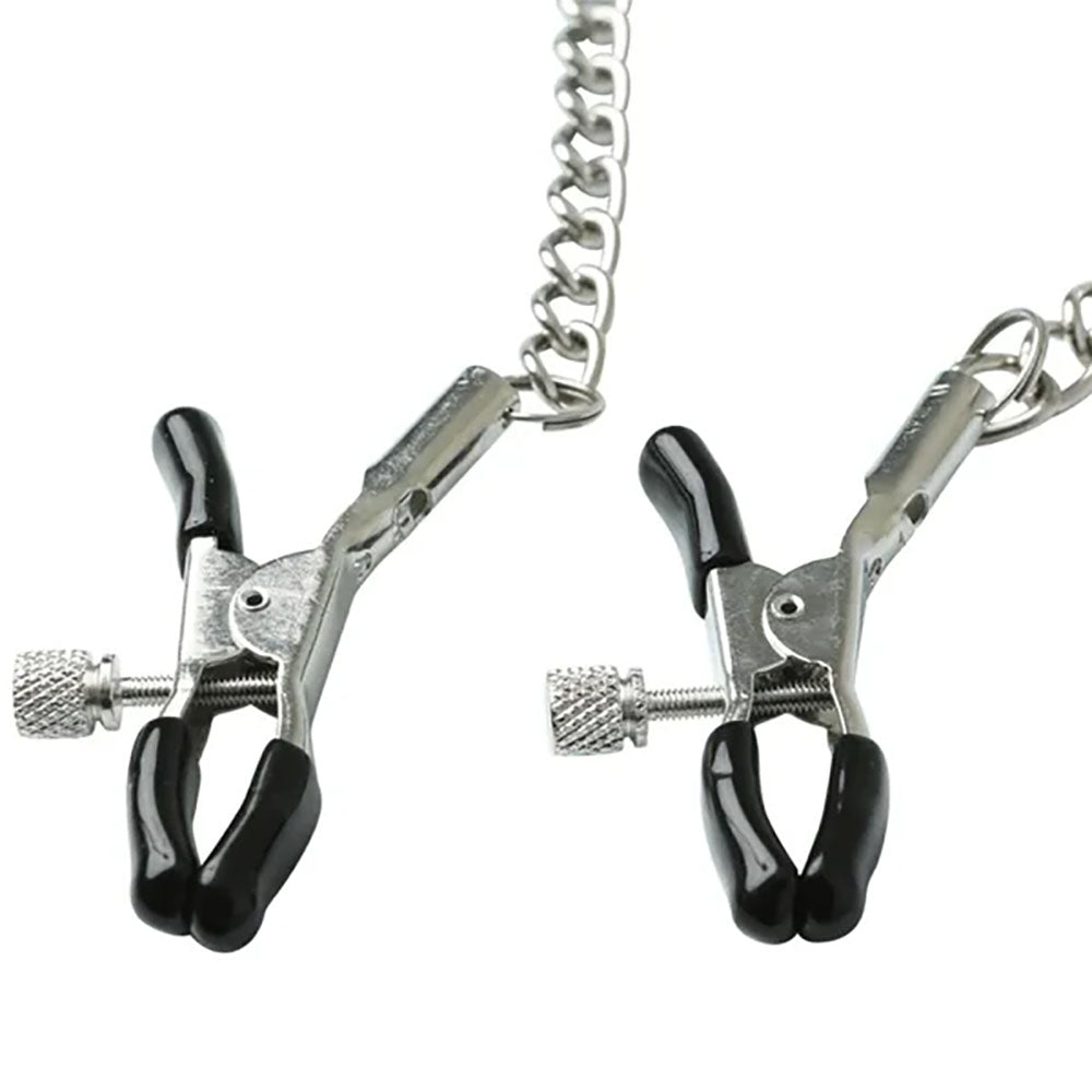 Sex & Mischief Chained Nipple Clamps with Chain