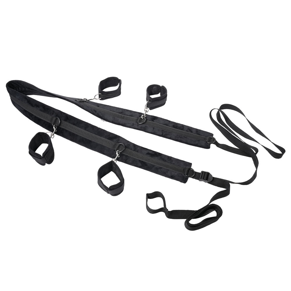 Sportsheets No Matter Where Bondage Restraint System - Black