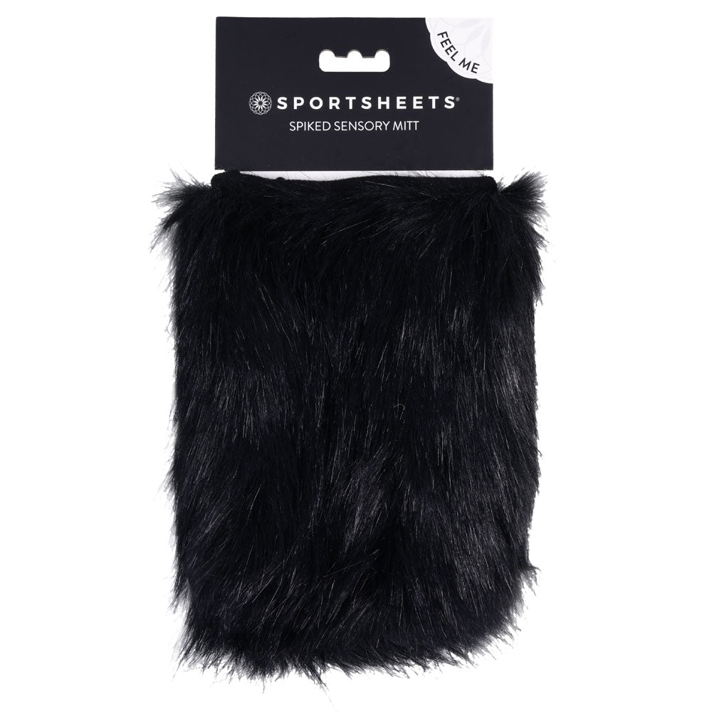 Sportsheets Spiked Sensory Mitt - Black