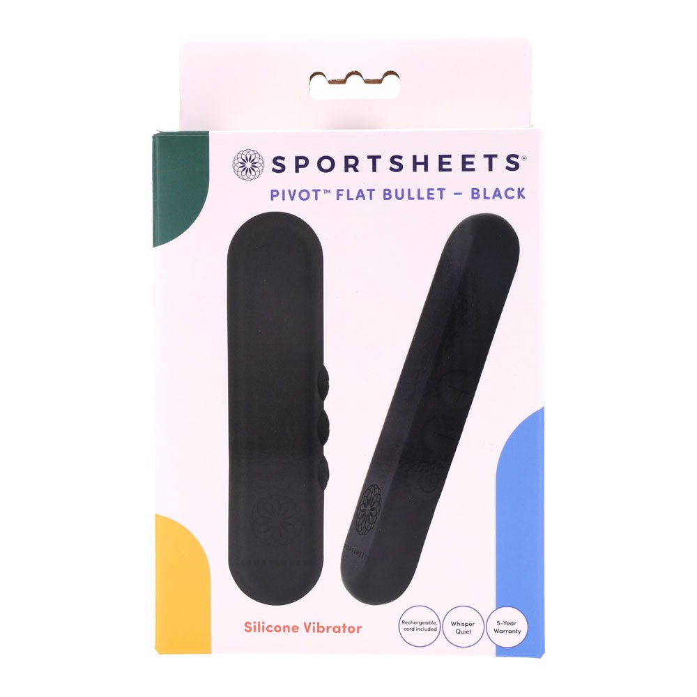 Pivot Flat Bullet Vibrator - Black