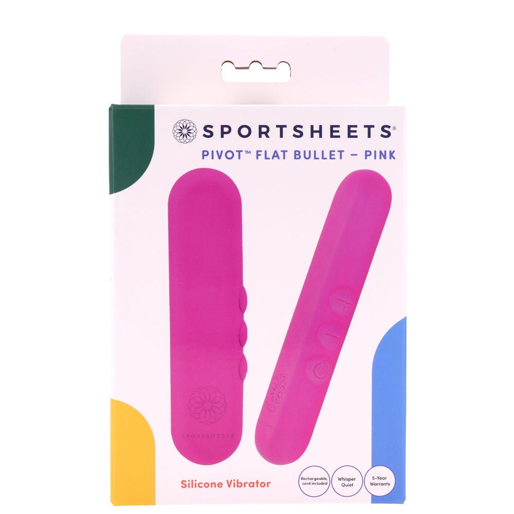 Pivot Flat Bullet Vibrator - Pink