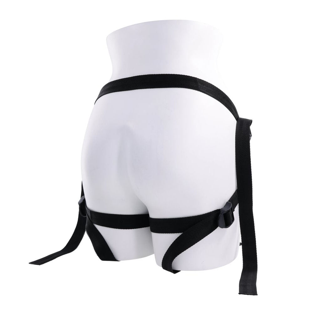 Sportsheets Velvet Noir Adultable Strap On Harness - Black