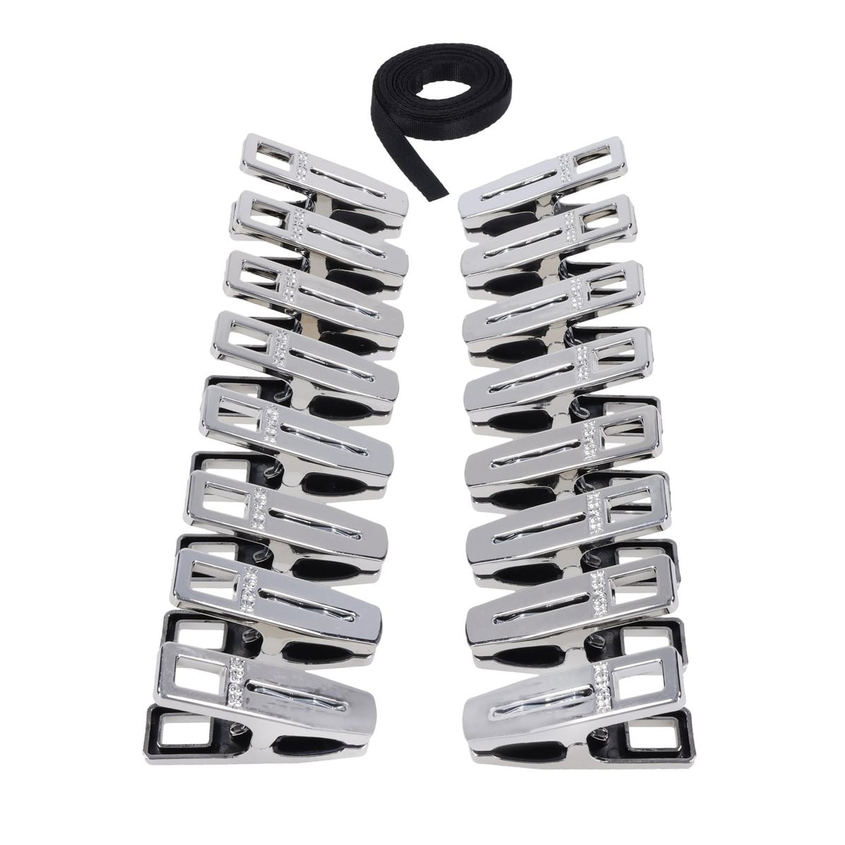 Edge Body Zipper Clothes Pins - Set of 16