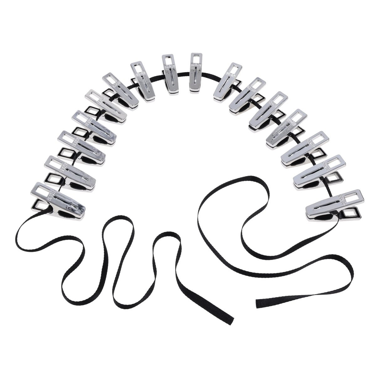 Edge Body Zipper Clothes Pins - Set of 16