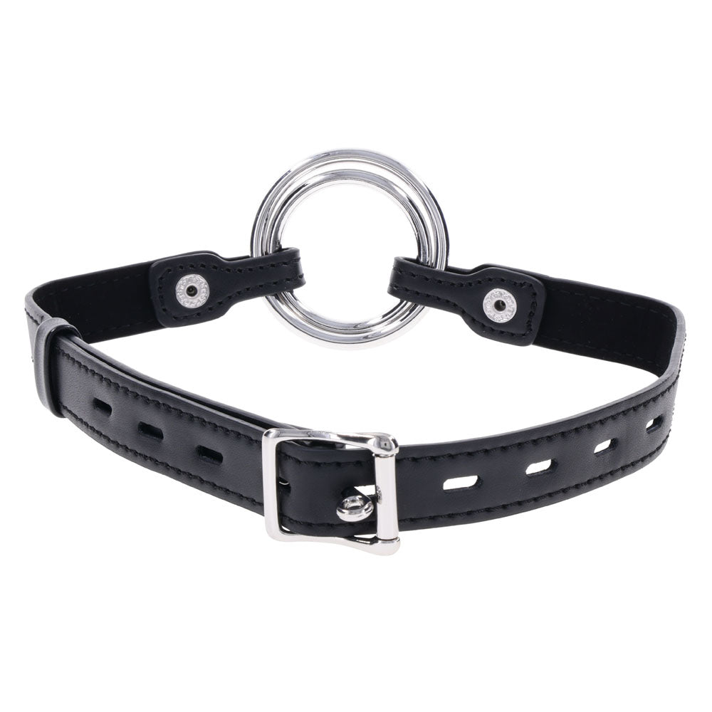 Edge Interchangeable Ring Mouth Gag - Black