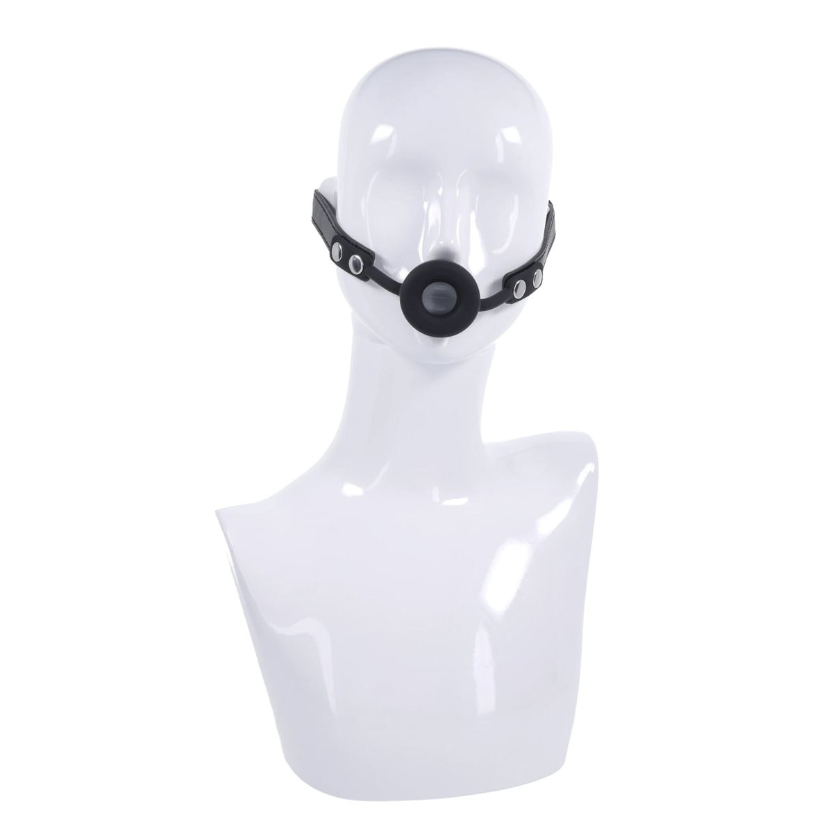 Edge Silicone Ring Gag - Black