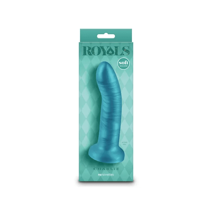 Royals Charlie 6 Inch Dong - Metallic Blue