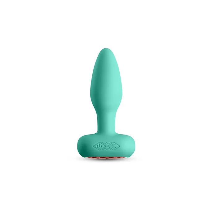 Techno Prism Butt Plug With App Control - Teal
