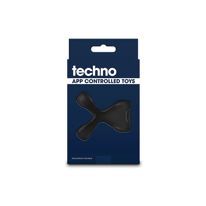 Techno Strobe - Vibrating Cock Ring With App Control - Black