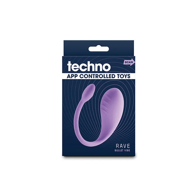 Techno Rave - Bullet Vibrator With App Control - Purple