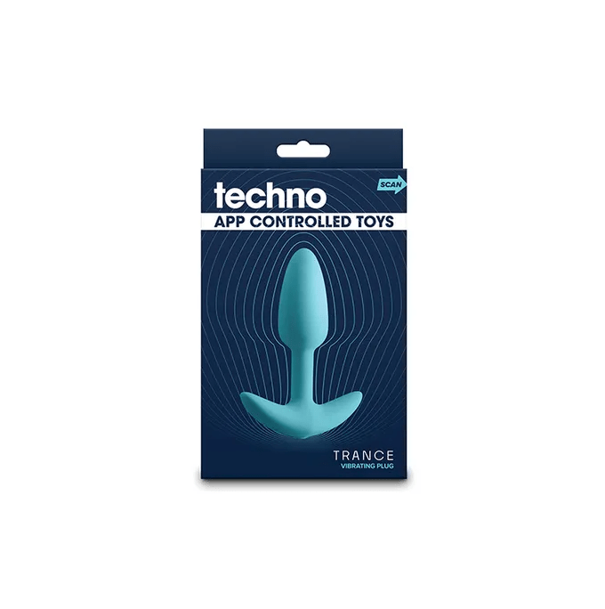 Techno Trance - Vibrating Butt Plug With App Control - Blue