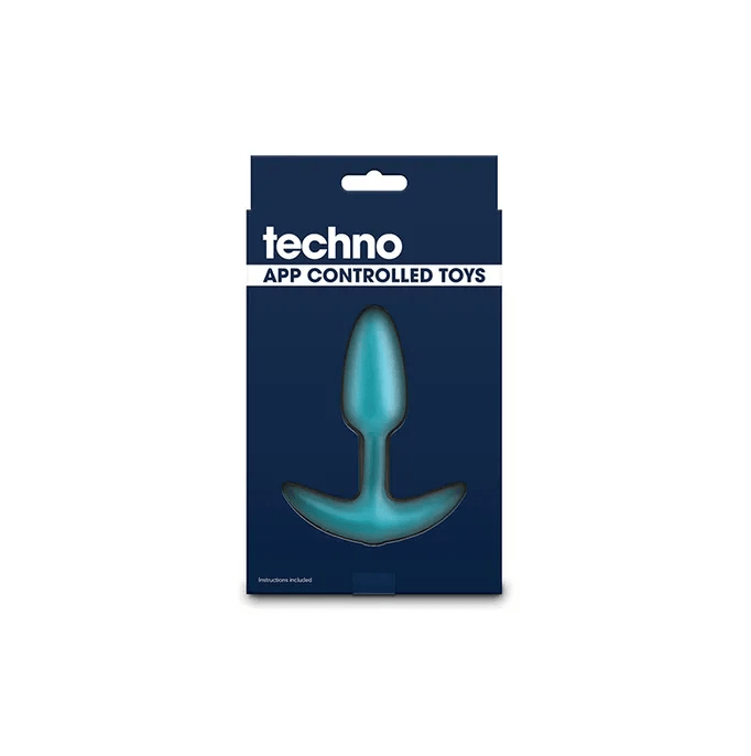 Techno Trance - Vibrating Butt Plug With App Control - Blue