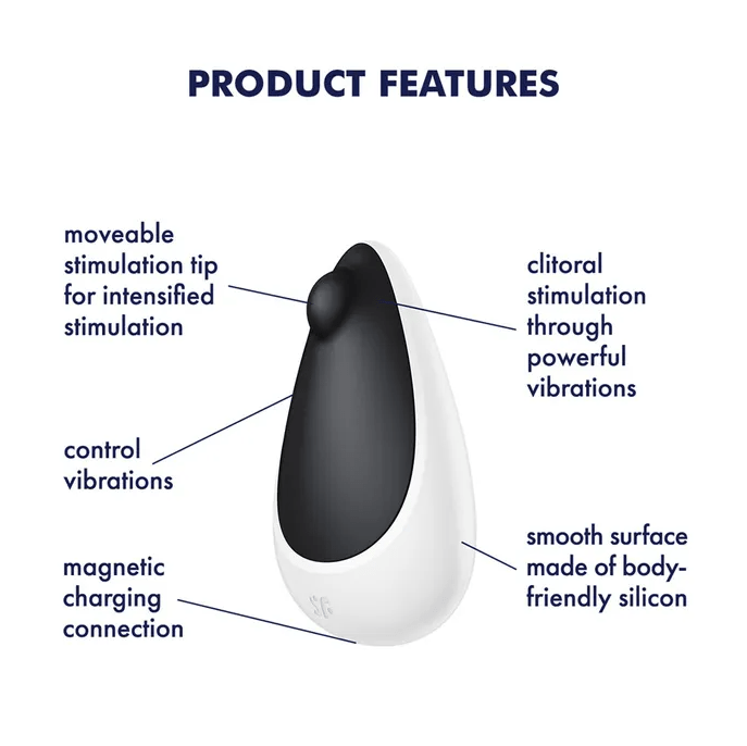 Satisfyer Spot On 3 Lay-On Vibrator - Black