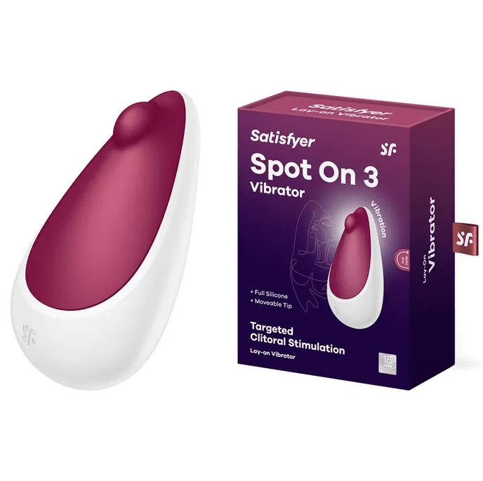Satisfyer Spot On 3 Lay-On Vibrator - Berry